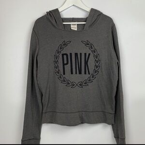 Victoria Secret PINK hoodie sweatshirt gray size medium